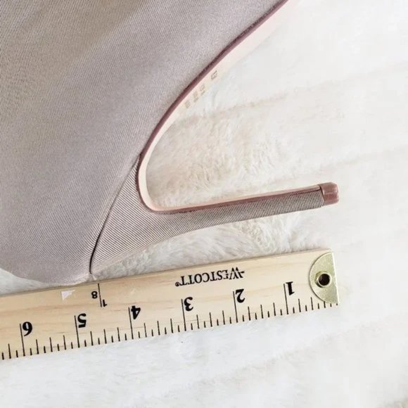 ☆ Cape Robbin Tan Stretch Spandex Pointy Toe OTK Thigh Boot High Heels - Picture 9 of 9